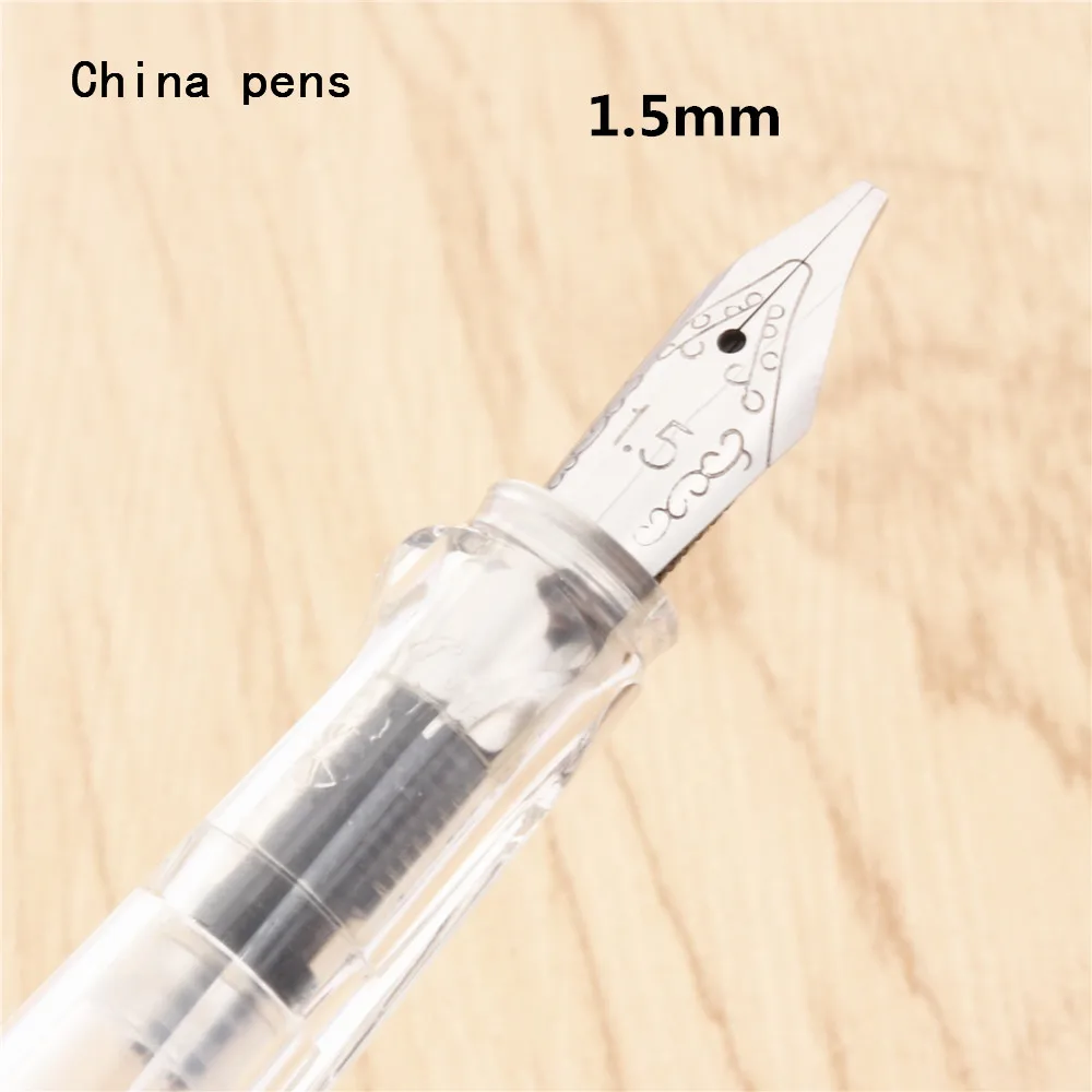 Jinhao 874 прозрачная белая английская каллиграфия Duckbill параллельная художественная ручка цветок тело плоский перо Тибетский арабский авторучка