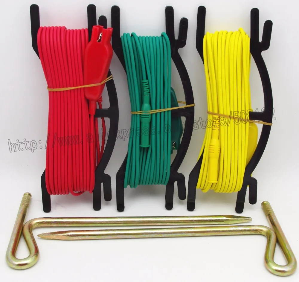 Тестовый свинец + земной гвоздь для земельного сопротивления тестовый