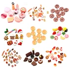Милая мини-игрушка, фрукты, еда, торт, конфеты, фрукты, гамбургское печенье, пончики, Миниатюрные аксессуары для кукол, кухня, игрушки, Лидер продаж
