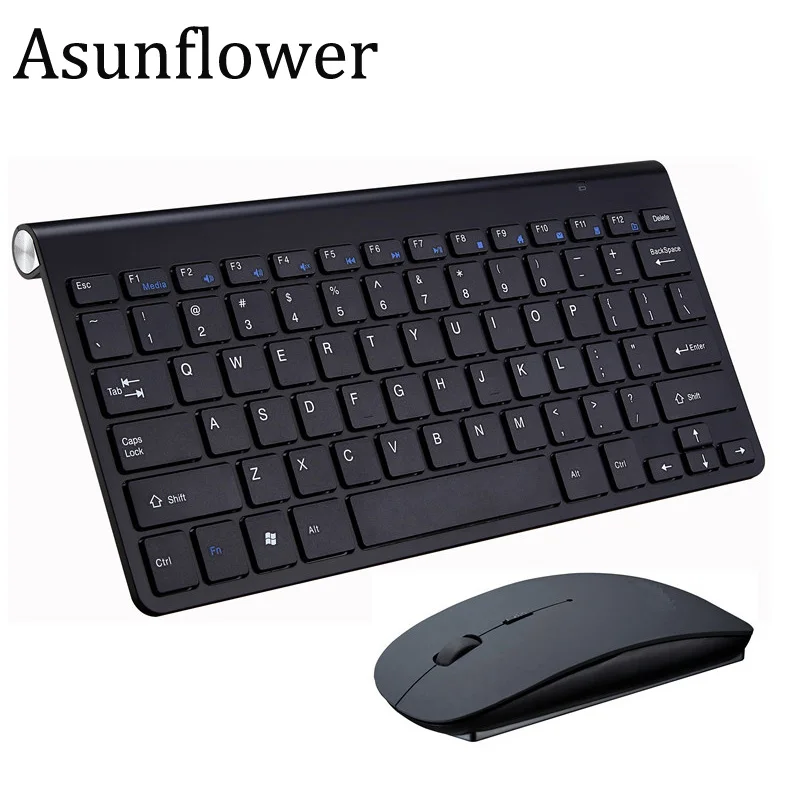 Беспроводная клавиатура и мышь Asunflower 2 4G комплект для Mac ноутбука ТВ приставки ПК
