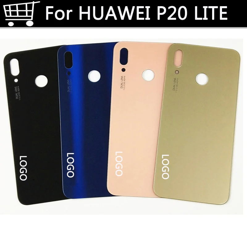 Высокое качество для Huawei P20 Lite стекло Корпус батарея задняя крышка дверь P20Lite