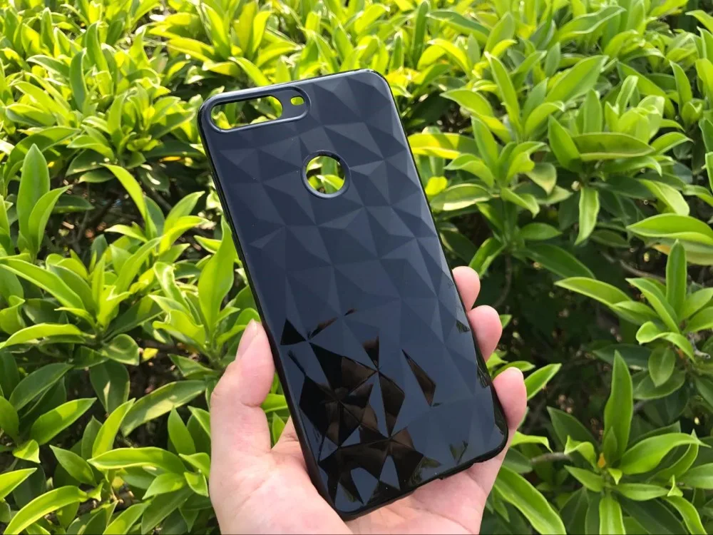 Чехол для Huawei Y7 Prime 2018 5 99 &quot3D алмаз текстура прозрачная задняя крышка чехол |
