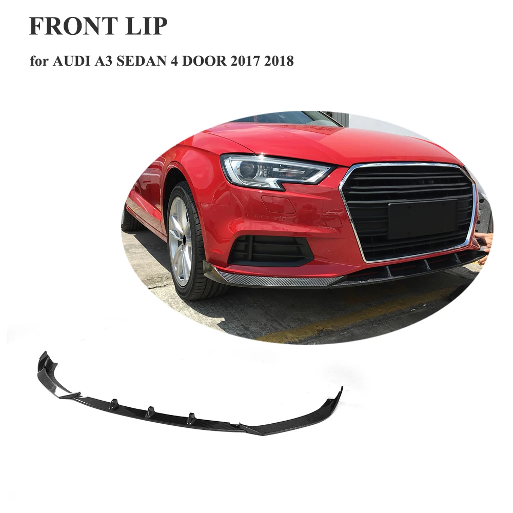 Автомобильный передний бампер из углеродного волокна/ФАП для Audi A3 седан 4 двери