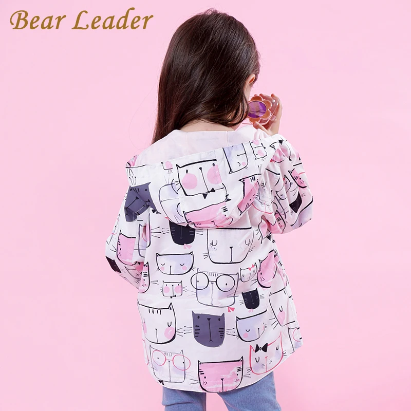 Bear Leader/пальто и куртки для девочек; новая осенняя одежда для малышей с героями мультфильмов; детская верхняя одежда с капюшоном; пальто для маленьких детей; куртка; одежда