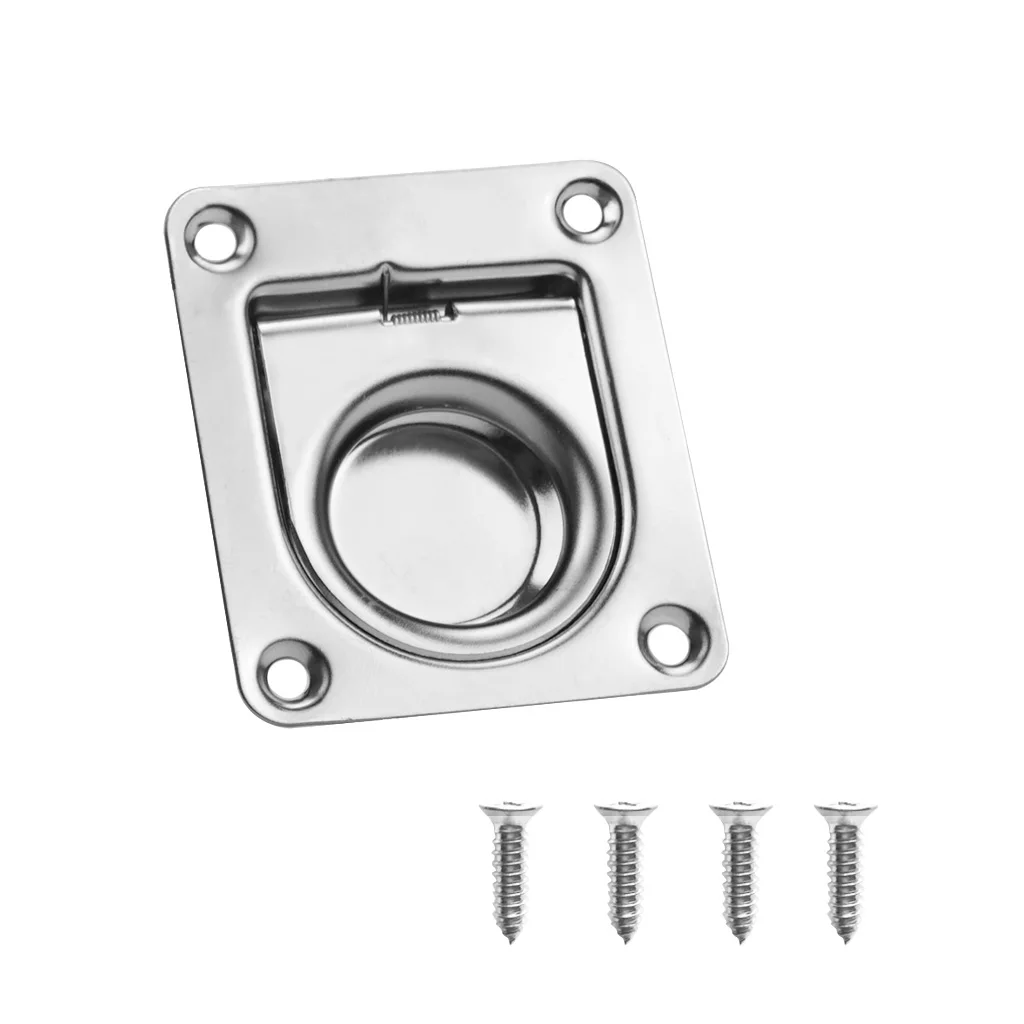 BRAND NEW Stainless Steel Boat Hatch Locker Flush Lift / Pull Ring Handle 56 x 66mm | Автомобили и мотоциклы