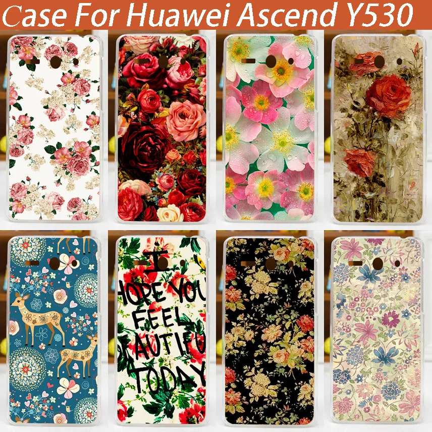 Хит продаж жесткий чехол с 11 рисунками красивых цветов для Huawei ascend y530|case for blackberry