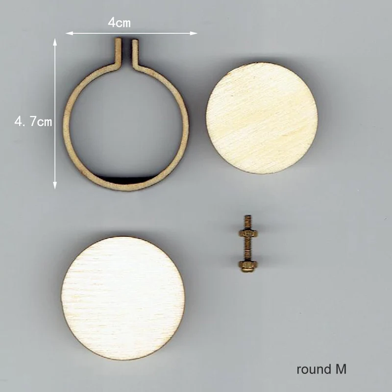 round M Кольцо швейная вышивка рамка DIY ремесла инструмент 15 типов Сумка Одежда серьги ювелирные изделия кулон вышивка крестиком художественные работы - Цвет: round M