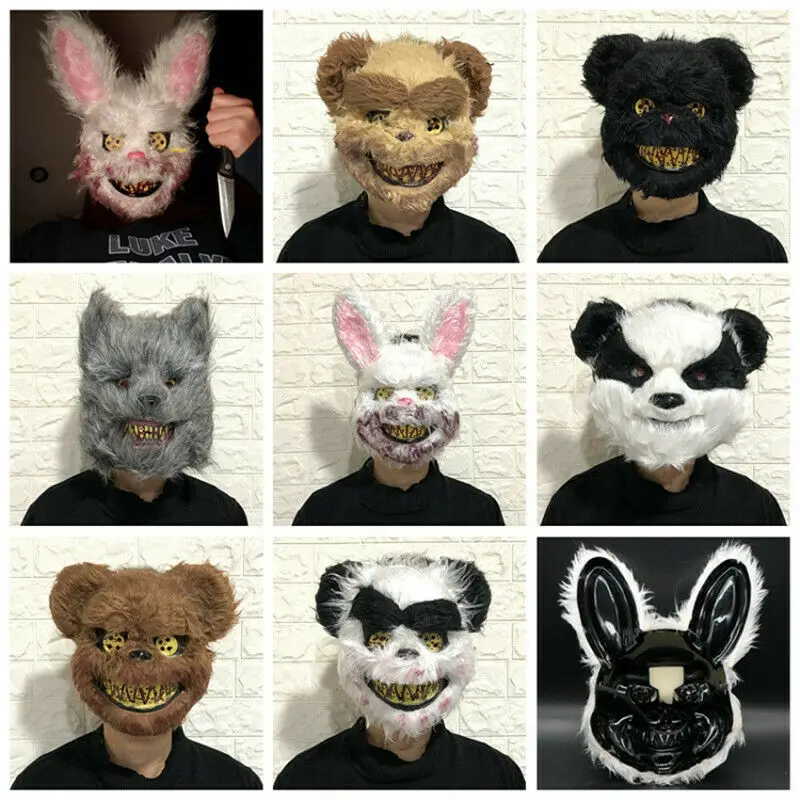 2019 маска для взрослых на Хэллоуин косплей страшная Маска животных модный
