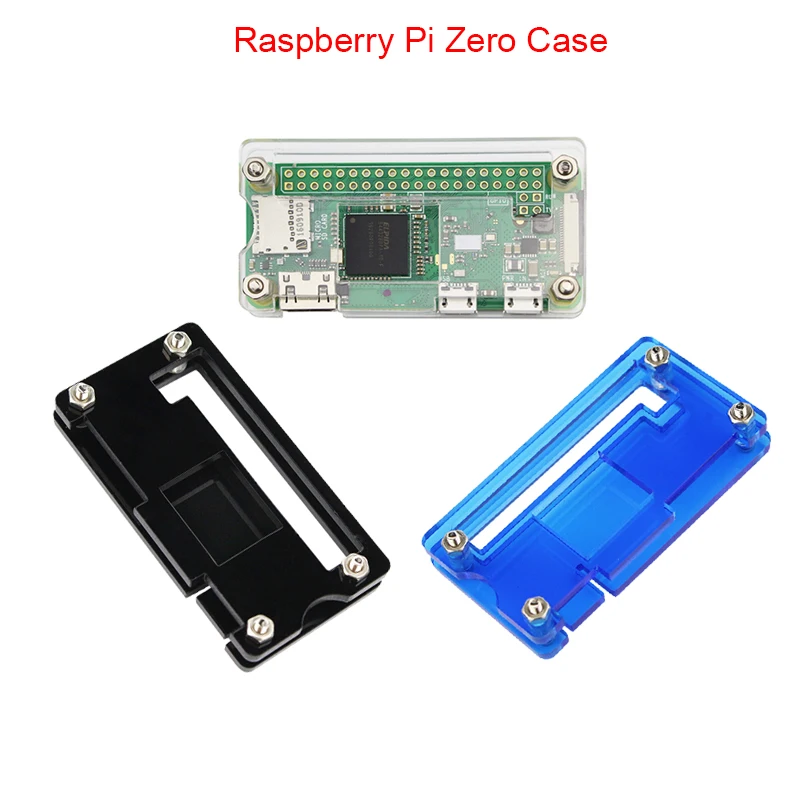 Raspberry Pi Zero W Starter kit с поддержкой Wi-Fi и Bluetooth + акриловый чехол теплоотвод