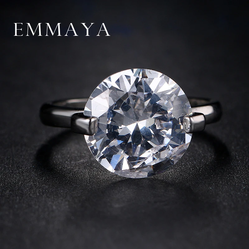 Emmaya оптовая продажа обручальное кольцо с двумя зубцами ювелирные изделия AAA