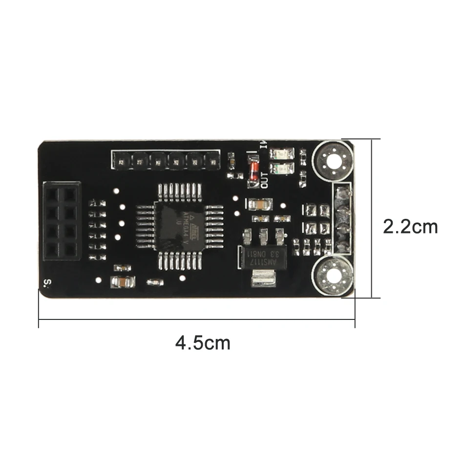 Разъем адаптера Aokin ATMEGA48 NRF24L01 плата модуль беспроводной защиты SPI к IIC I2C TWI