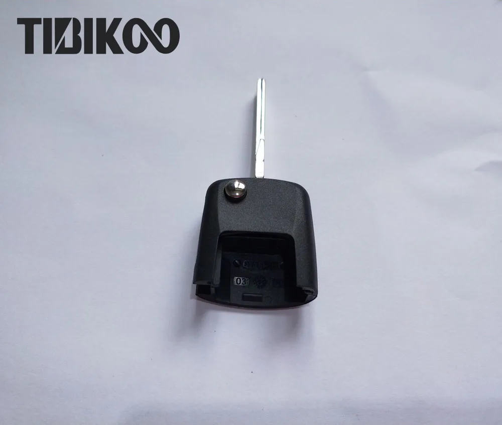 Откидной ключ с дистанционным управлением для VW без чипа Складной Корпус ключа