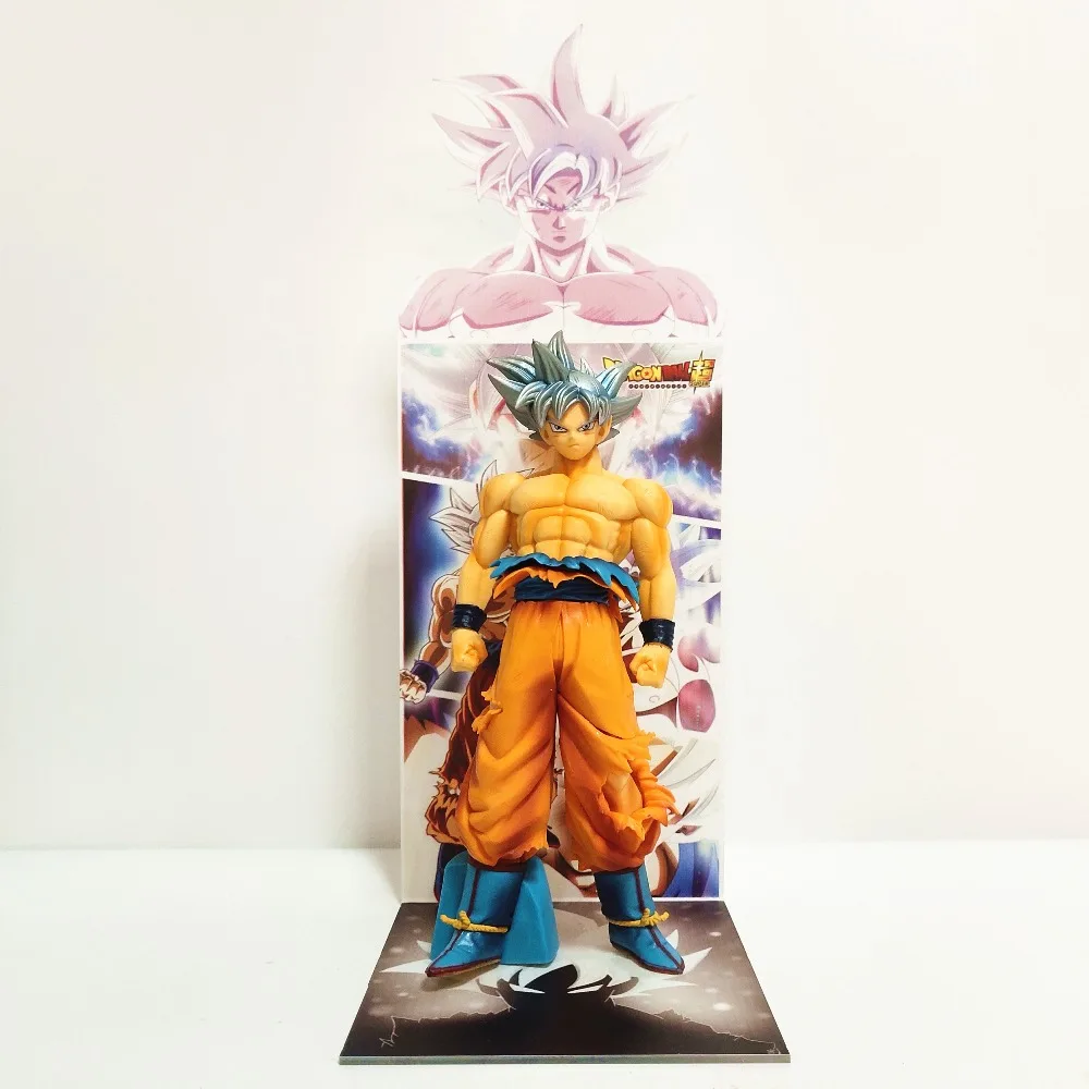 Dragon Ball Z Goku Ultra Instinct фигурка игрушки Dragon Ball Супер Сон Гоку фигурка с акриловым бюстом база Figura