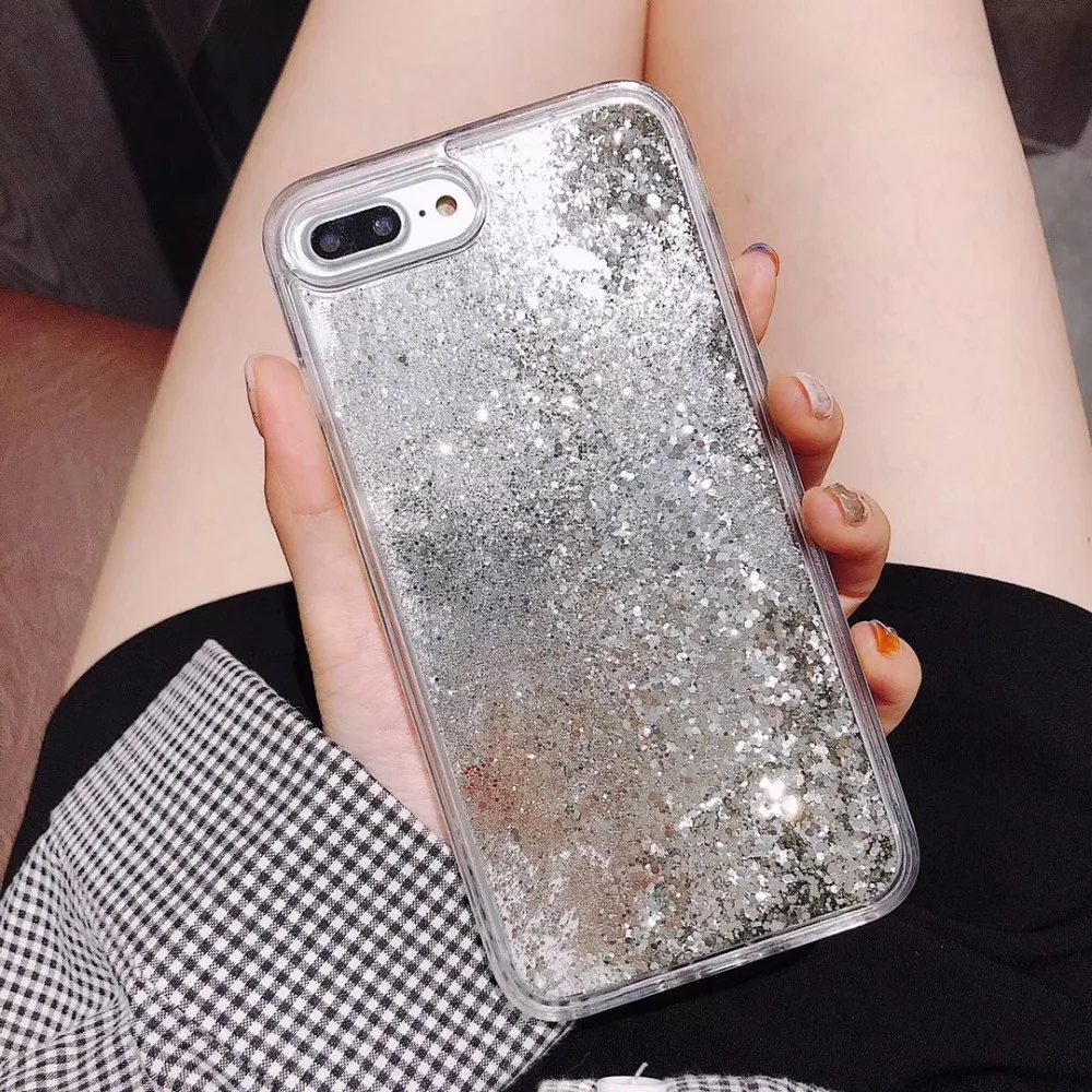 Шикарный Роскошный прозрачный чехол для iphone 6 S 7 8 plus X XS MAX XR зыбучие пески Capa Fundas |