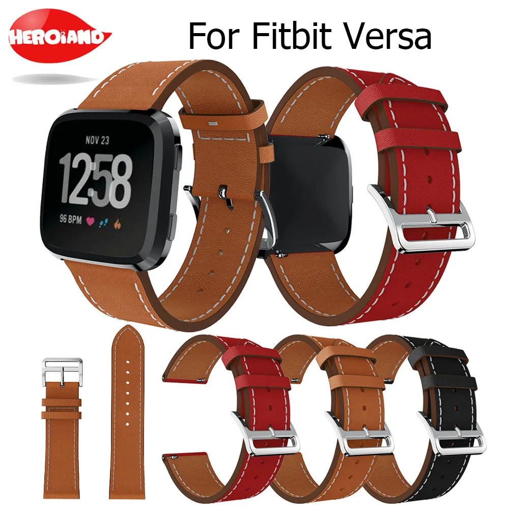 Роскошный сменный кожаный ремешок для наручных часов смарт fitbit versa аксессуары