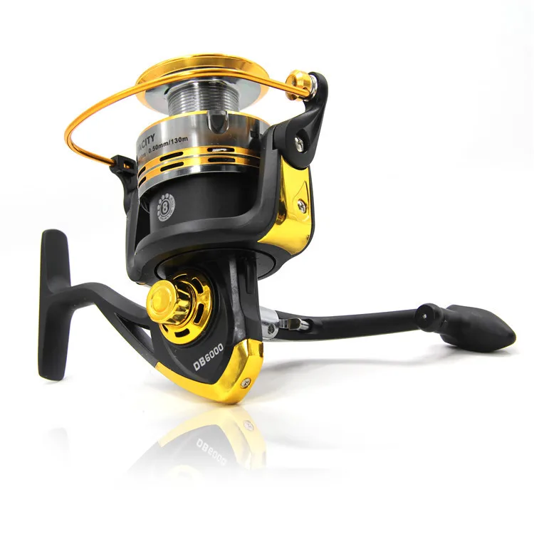 Spool 6000 Series Fishing Wheel Metal 8 BB Bearing Balls River Lake Spinning Reels Tools Parts tackle /DB6000-1 | Спорт и