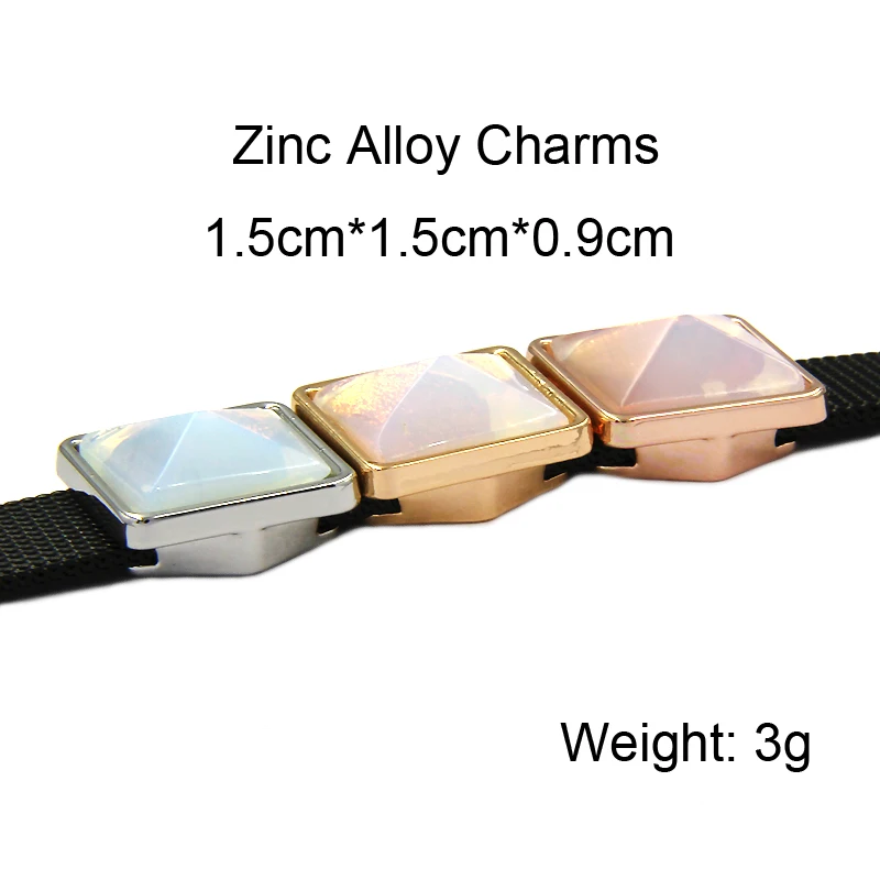 Юкам слайдер с клавишами квадрат пирамида опал кварц камень разделитель амулет