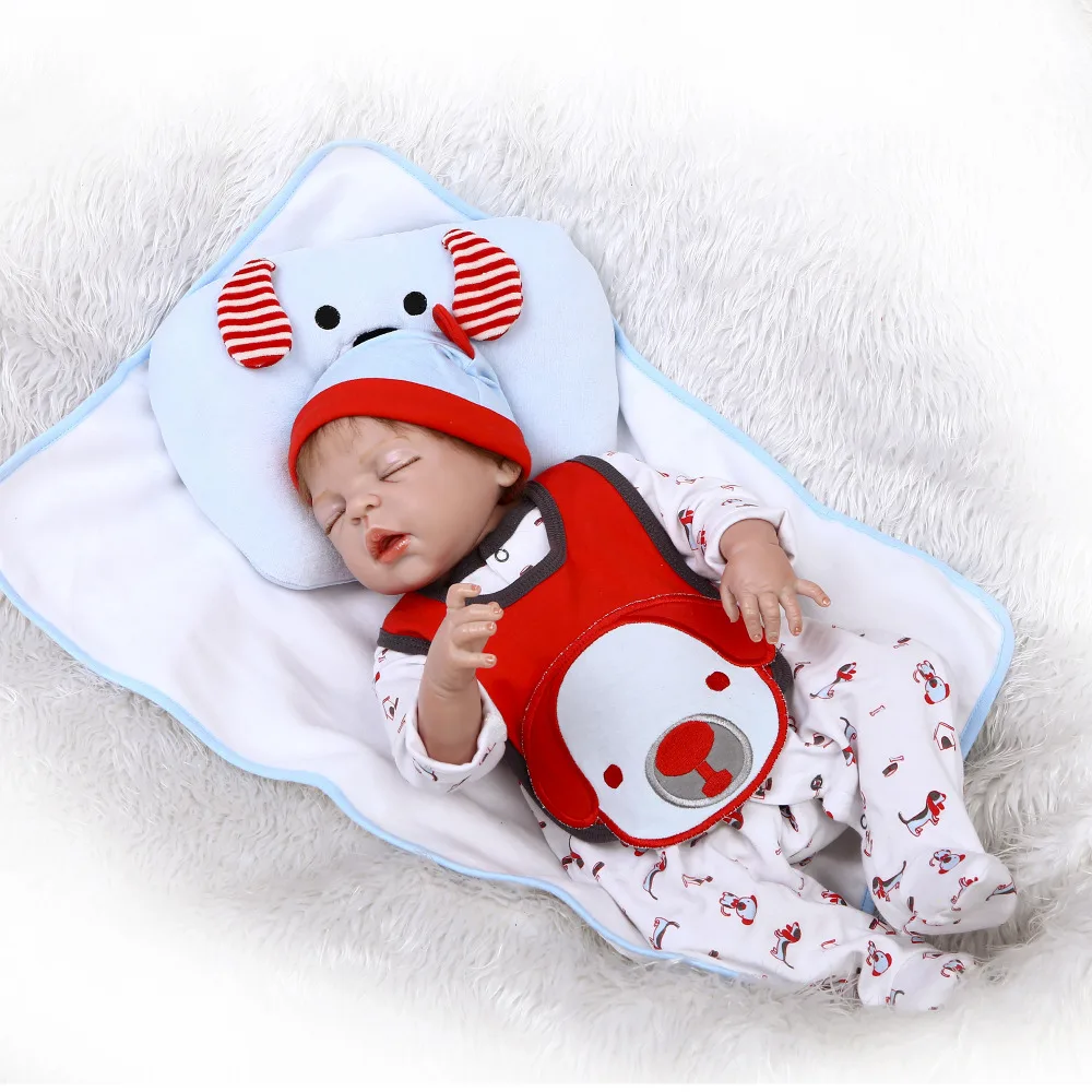 Nicery 22 дюйма 55 см Bebe Reborn Baby Doll Жесткий Силиконовый мальчик девочка игрушка подарок