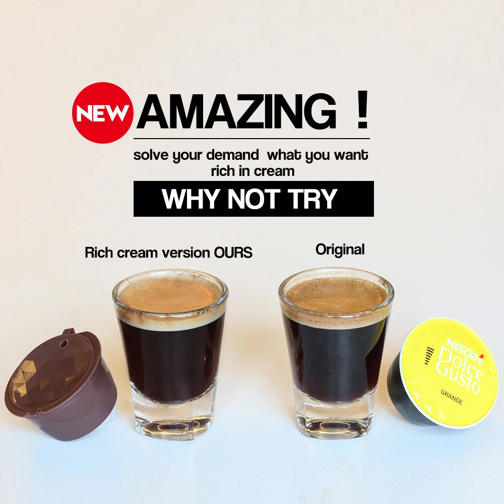 3 шт./Crema кофе/Refillable4th dolcegusto кофе капсула nescafe многоразовые капсулы Эспрессо Кофе