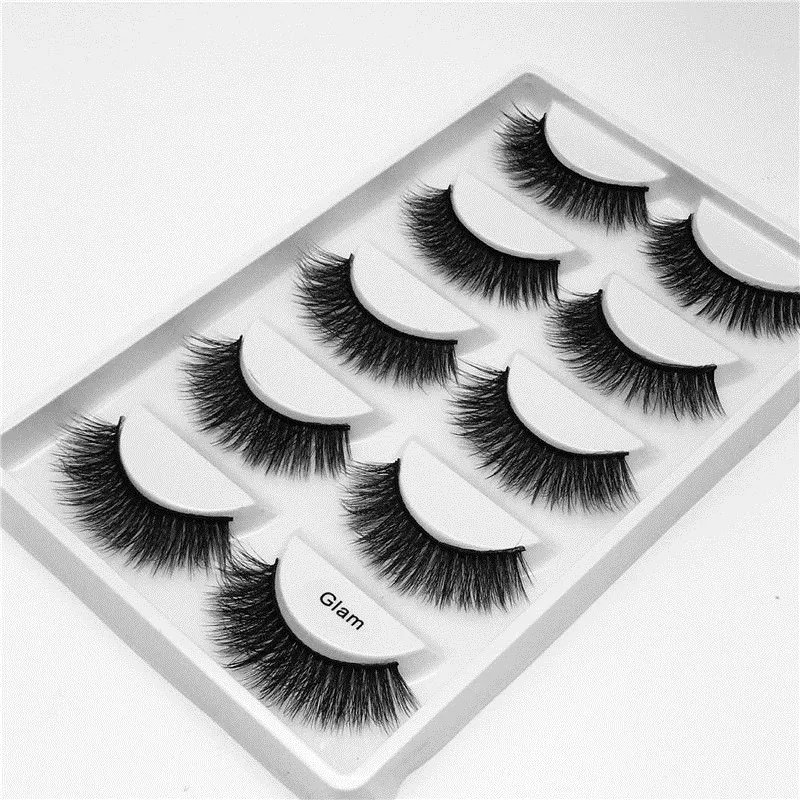 Mink False Eyelashes 3D Naturally Intensive Handmade Cross Long Eyelash Cosmetics | Красота и здоровье
