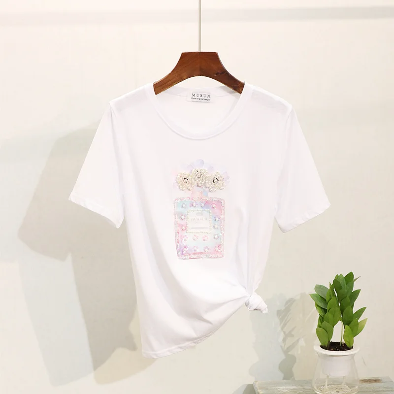 Повседневный Спортивный костюм летние топы женские 2019 Новая модная свободная