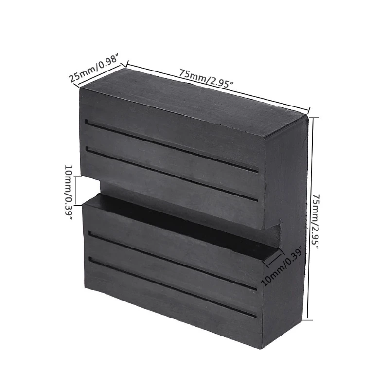 

Square Universal Slotted Frame Rail Floor Jack Guard Pad Adapter Vehicle Repair