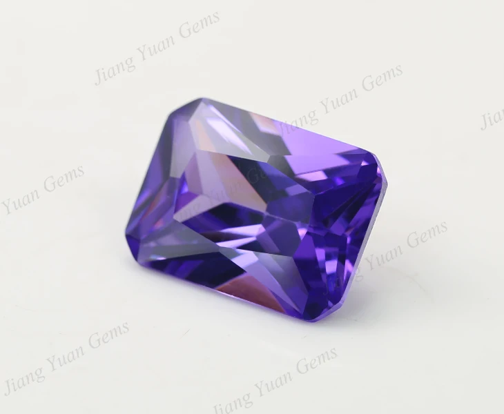 

50PCS 3x5~13x18mm Octangle Princess Cut AAAAA Violet Color Loose Cubic Zirconia Gems CZ Stone For Jewelry Diy Stone