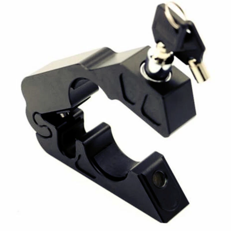 Black CNC Aluminum Motorcycle Handlebar Grips Security Lock Fits most scooters motorcycles and ATV/'s | Автомобили и