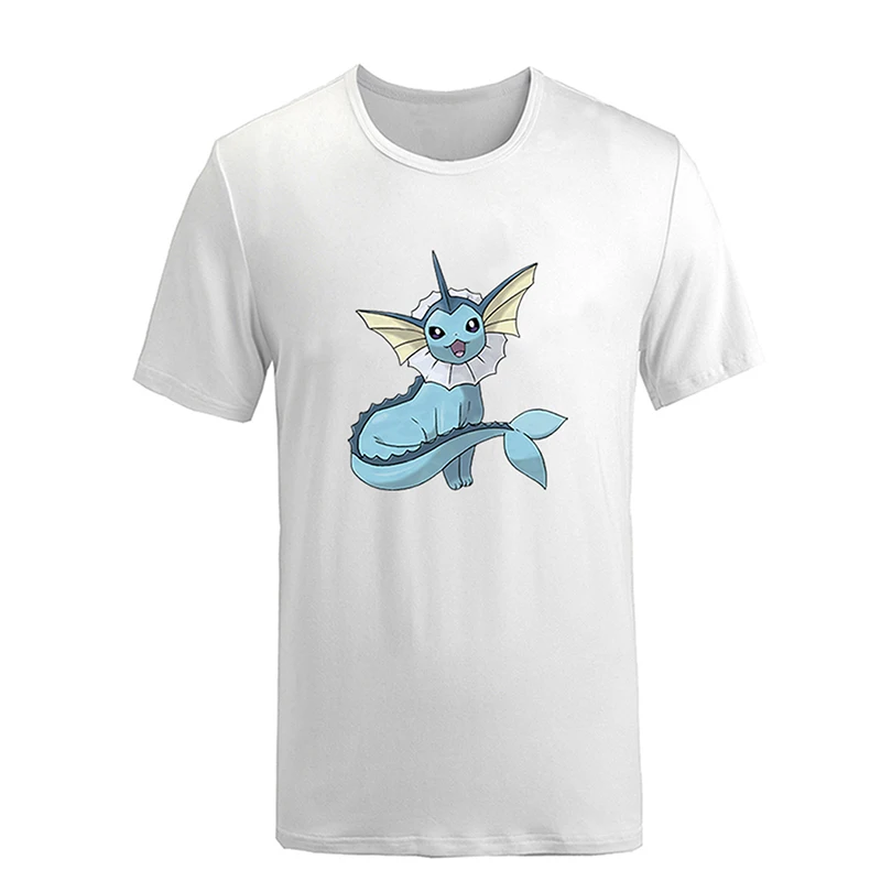 Pokemon Poliwag Ponyta Staryu Tauros vaporeon Venomoth weedle Стрекоза Мужская футболка с графическим принтом и коротким рукавом из хлопка