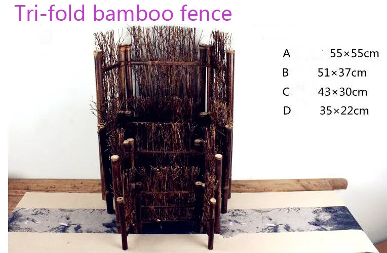 Сельский маленький Восстановление древних способов Bamboo забор сплетенные вручную украсить сцены фон