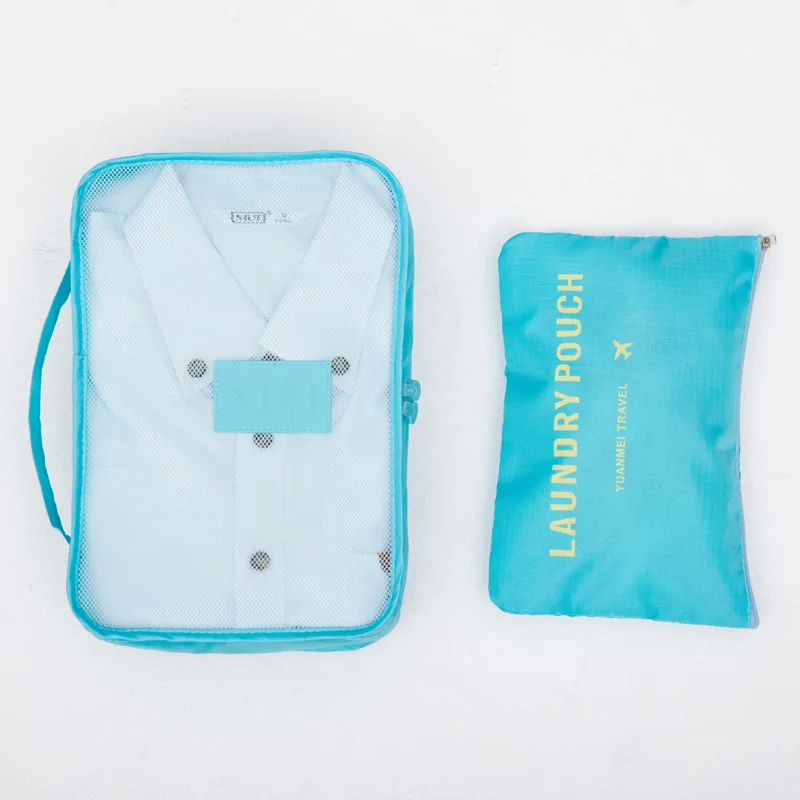 6 шт./компл. Дорожная сумка Одежда аккуратная органайзер для багажа портативный