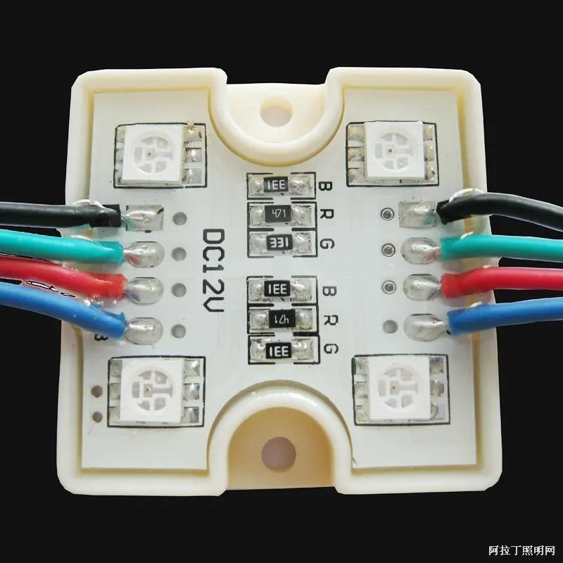

5050 SMD LED module,DC12V input,waterproof,20pcs a string;RGB