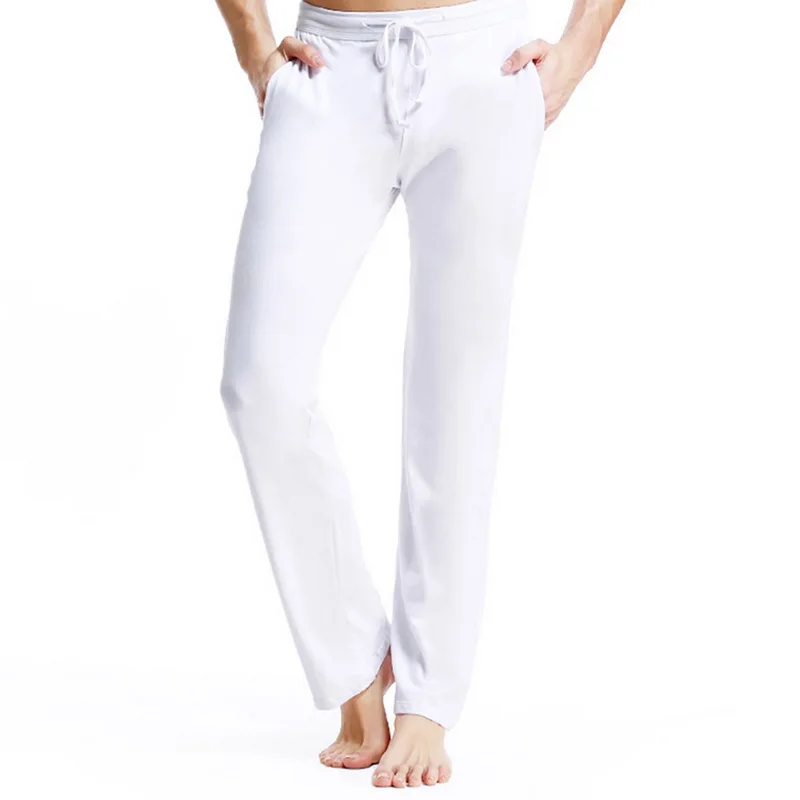 White Style A Litthing пижамные штаны мужские удобные длинные штаны для сна хлопковое нижнее белье пижамы дышащие штаны для сна домашняя одежда - Цвет: White Style A