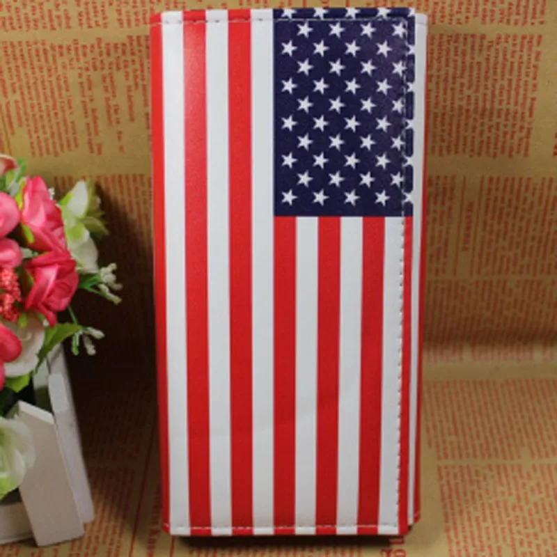 Женские кошельки женские сумки с флагом стильное портмоне для монет визитница