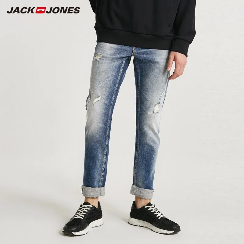 JackJones мужские рваные джинсы 218332555 | Мужская одежда