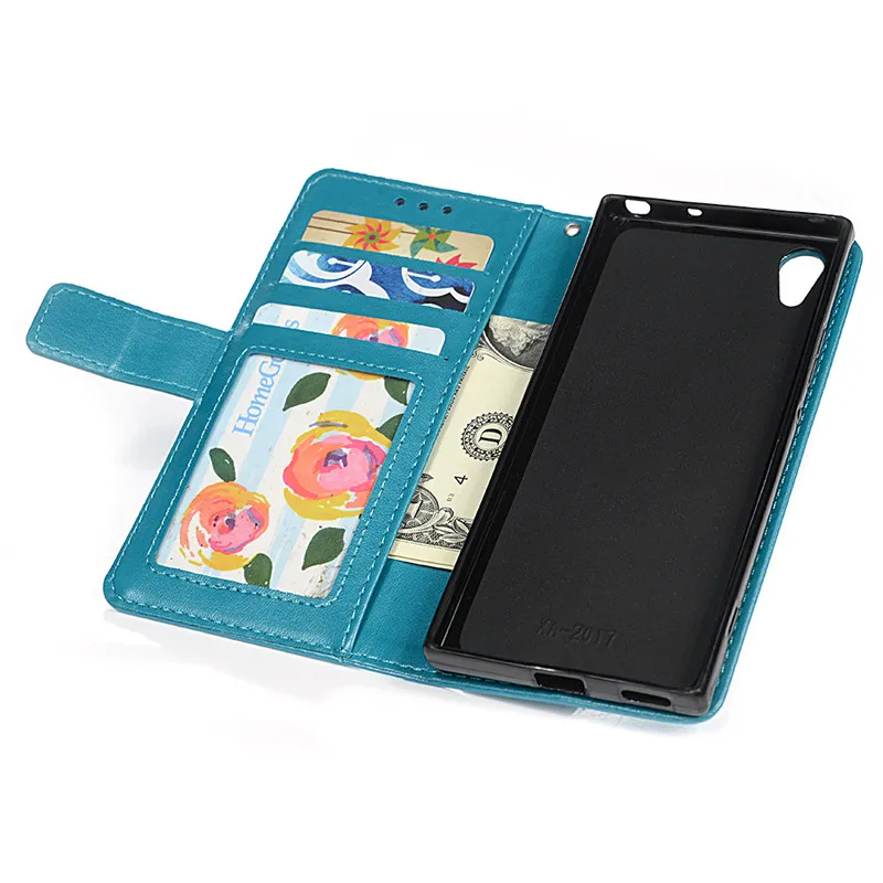 YOKIRIN Butterfly Flip Leather Case For Sony Xperia XA1 Cover Stand Holder Card Slot Coque Capa Wallet | Мобильные телефоны и