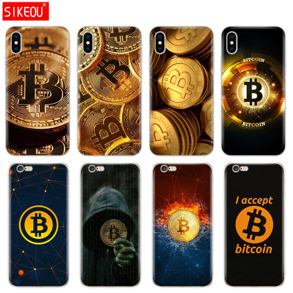 Силиконовый чехол для телефона Iphone 6X8 7 6s 5 5s SE Plus 10 XR XS Max Забавный биткоинов и