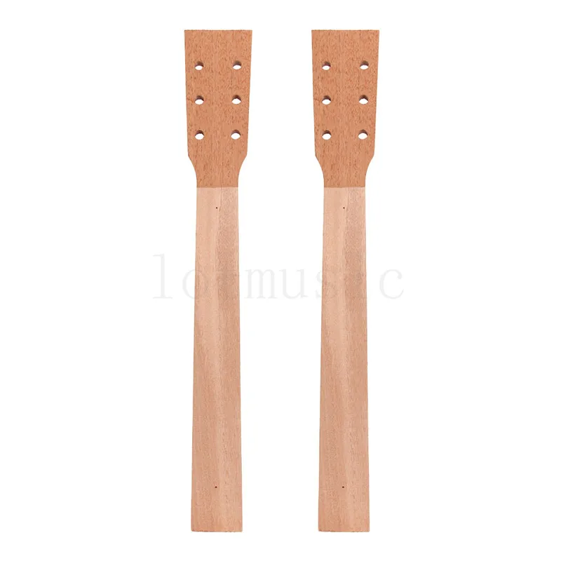 Acoustic Guitar Neck for Guitar Parts Replacement Luthier Repair Diy Unfinished Mahogany Head Veneer Pack of 2