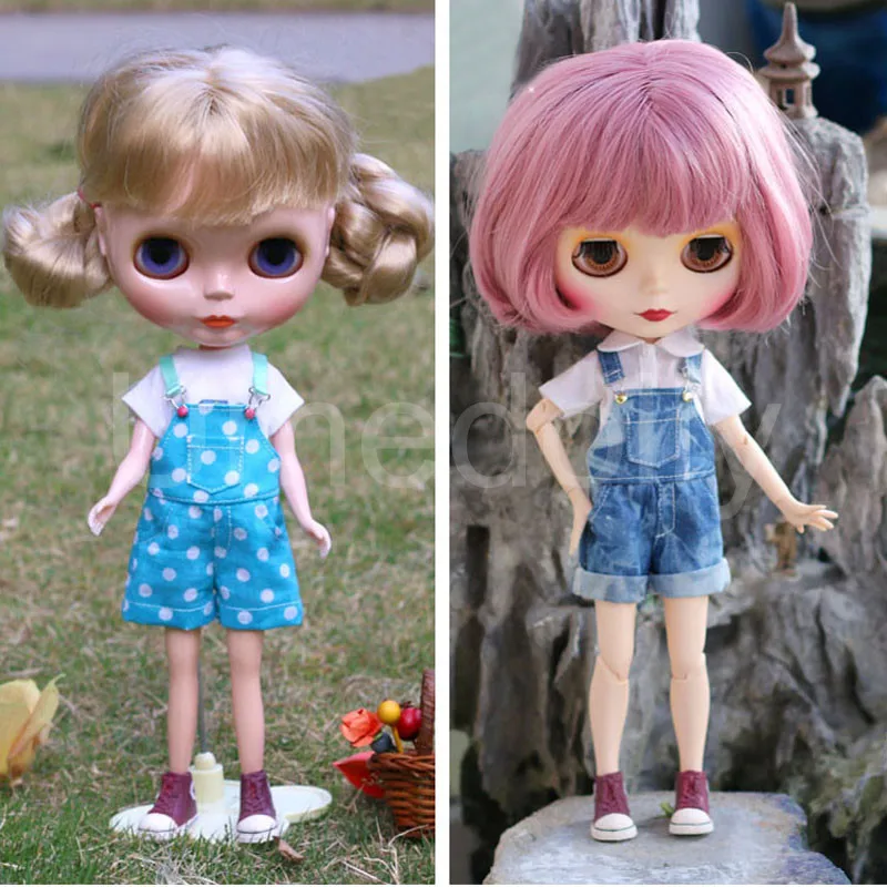 Новинка 1/6 Одежда для куклы комбинезон в горошек Blyth Licca Pullip кукла middle одежда
