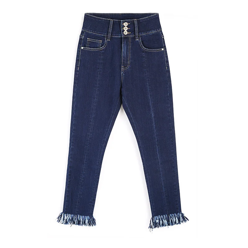 LEIJIJEANS осенние высокие уличные стильные женские узкие джинсы-карандаш с