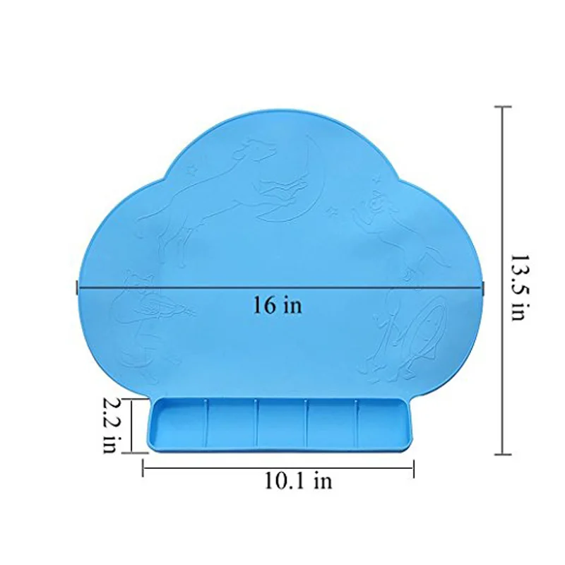 2016 пищевого детские таблица водонепроницаемый силиконовый коврик младенческой