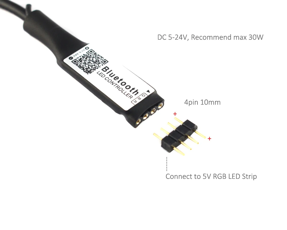 Bluetooth LED контроллер RGB USB 5V Мини Blutooth IOS Android телефон Беспроводное управление для