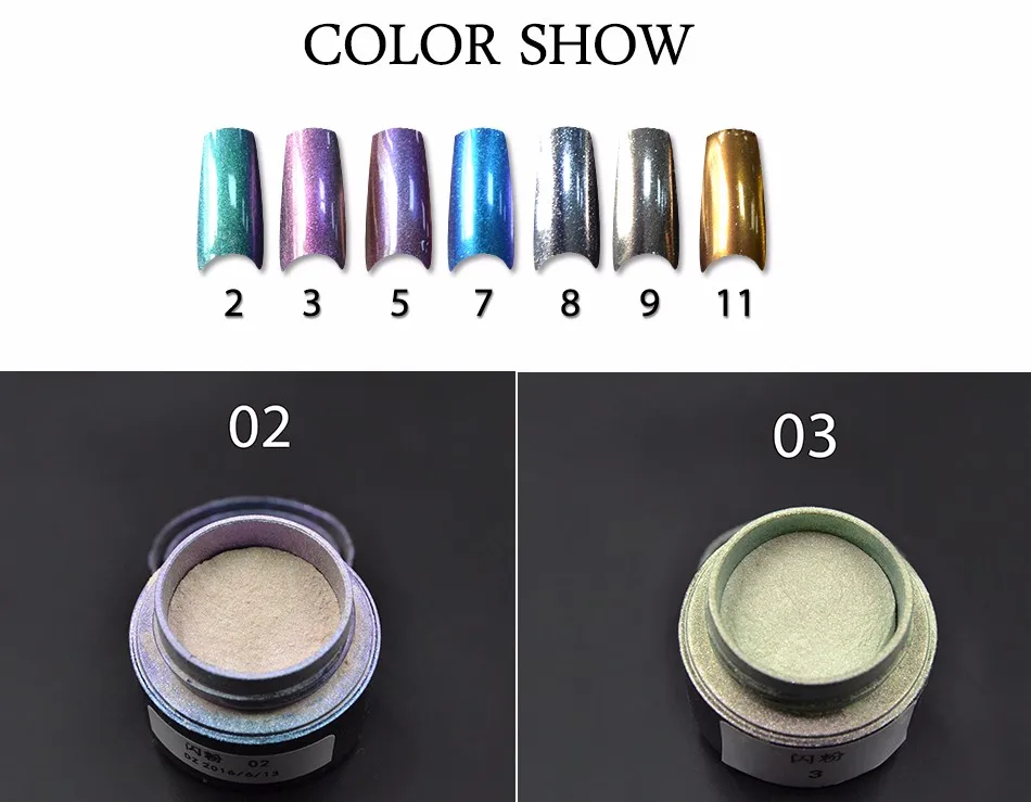 Легкое снятие длительный гель светодио дный УФ-лампы лак для ногтей Nail Art полу постоянный лак для ногтей зеркало порошок ногтей Блеск золотого, серебряного цвета