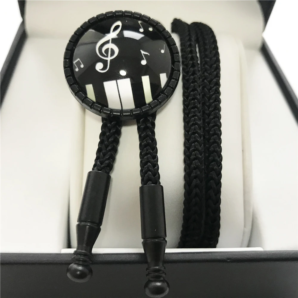 Cowboy Bolo Tie Women Fashion Jewelry Black Neck Wear Office clothing Accessories Music G-Clef Necklace Ties | Аксессуары для