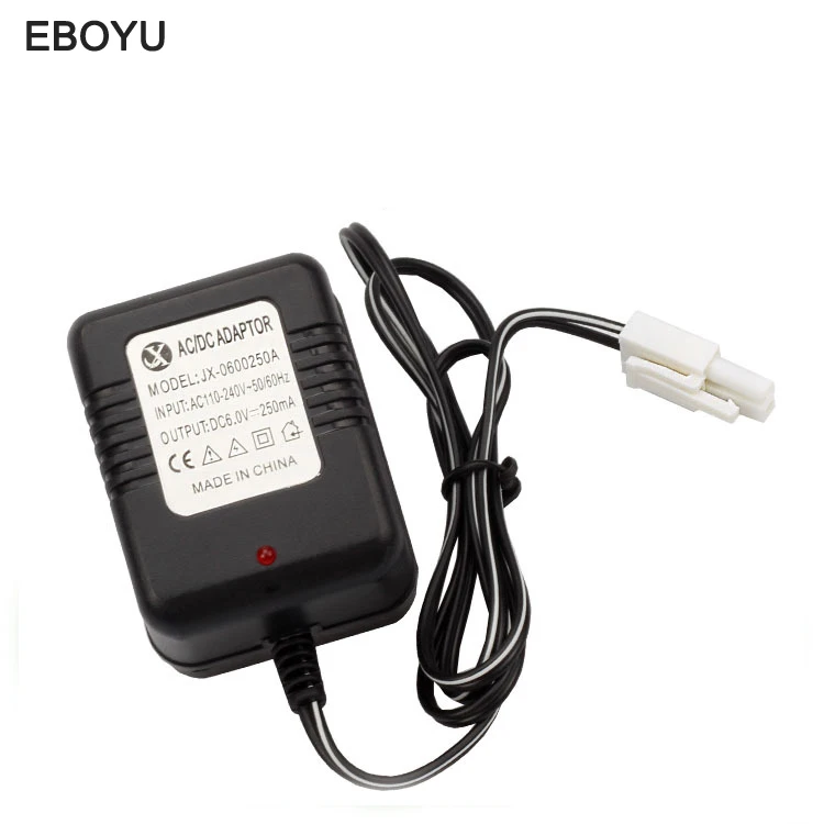EBOYU DC 6V 250mAh Ni-MH Ni-Cd AA зарядное устройство адаптер для RC автомобиля игрушечные