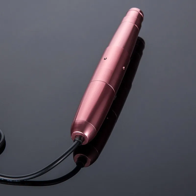 Rose Golden Agulhas легко щелчок Перманентный макияж машина роторная моторная ручка Nouveau контурная машина татуировки Dermografo для подводка для глаз, бровей, губ - Цвет: Rose Golden
