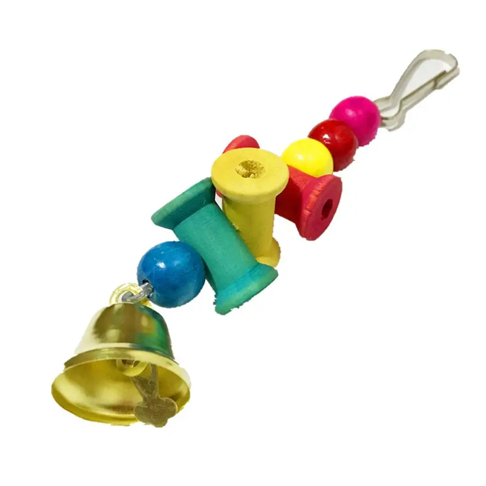 Разноцветные подвесные кубики подвеска колокольчик для птиц корма домашних