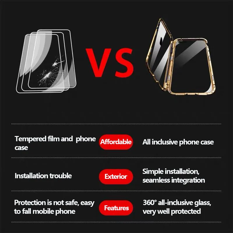 Роскошный металлический магнитный чехол для iPhone XR XS MAX X 8 Plus 7 6 6S + задняя крышка из