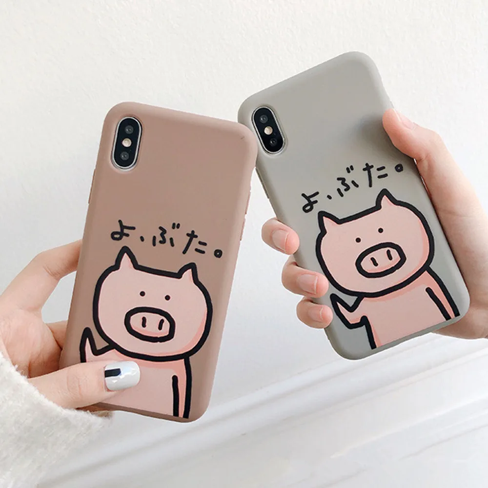 Мягкий мультяшный чехол для телефона iphone 6 6s 6plus 6splus 7 8 7plus 8plus XR X XS XSMAX милый с