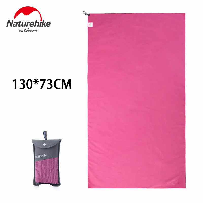 130cm-Rose Naturehike наружные инструменты для кемпинга полотенце для путешествий быстрое высыхание банное полотенце супер впитываемость портативное легкое Туристическое полотенце для кемпинга - Цвет: 130cm-Rose